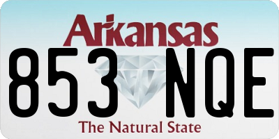 AR license plate 853NQE