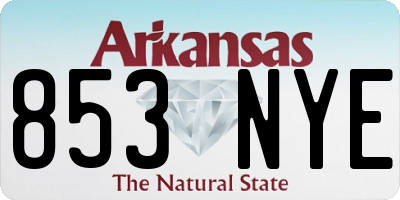 AR license plate 853NYE