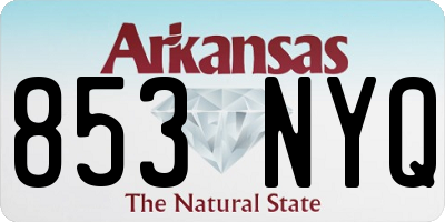 AR license plate 853NYQ