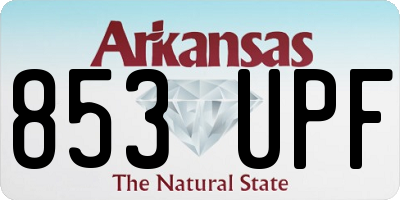 AR license plate 853UPF