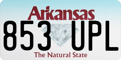 AR license plate 853UPL