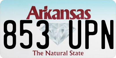 AR license plate 853UPN