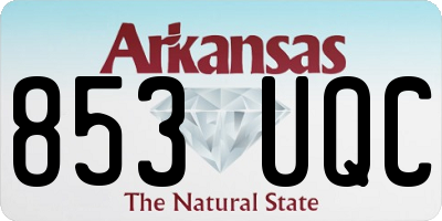 AR license plate 853UQC