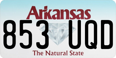 AR license plate 853UQD