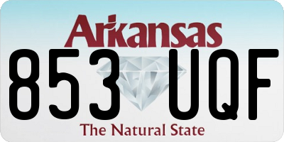 AR license plate 853UQF