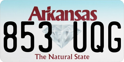AR license plate 853UQG