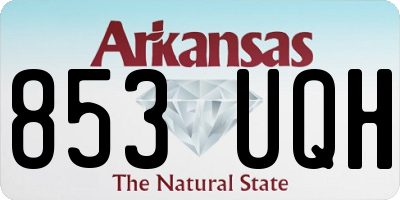 AR license plate 853UQH
