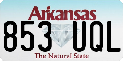 AR license plate 853UQL