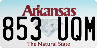 AR license plate 853UQM