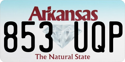 AR license plate 853UQP