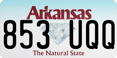 AR license plate 853UQQ