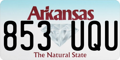 AR license plate 853UQU