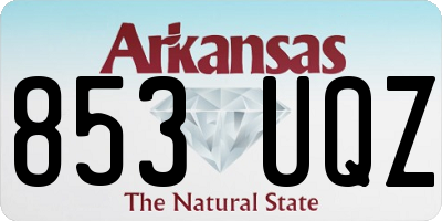 AR license plate 853UQZ