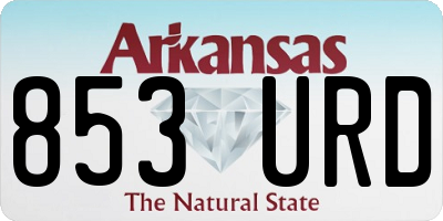 AR license plate 853URD