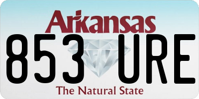 AR license plate 853URE