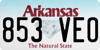 AR license plate 853VEO