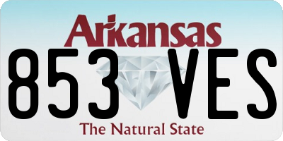 AR license plate 853VES