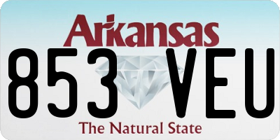 AR license plate 853VEU
