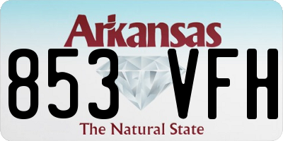 AR license plate 853VFH