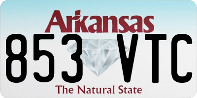 AR license plate 853VTC