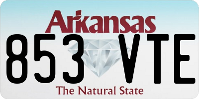 AR license plate 853VTE