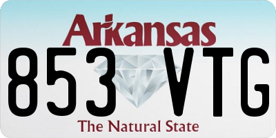 AR license plate 853VTG