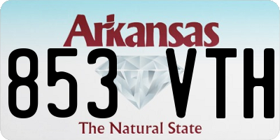 AR license plate 853VTH