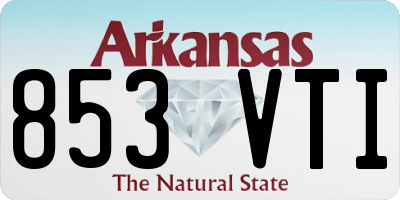 AR license plate 853VTI