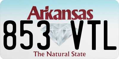 AR license plate 853VTL
