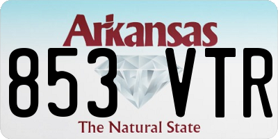 AR license plate 853VTR