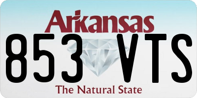 AR license plate 853VTS