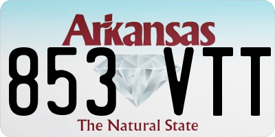 AR license plate 853VTT
