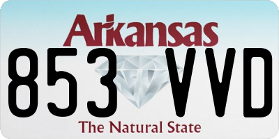 AR license plate 853VVD