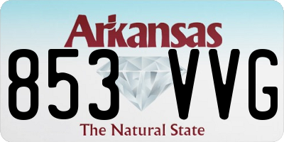AR license plate 853VVG