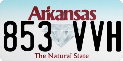 AR license plate 853VVH
