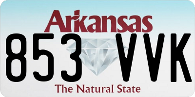 AR license plate 853VVK