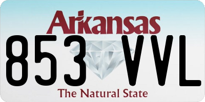 AR license plate 853VVL