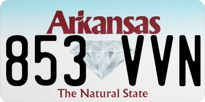 AR license plate 853VVN