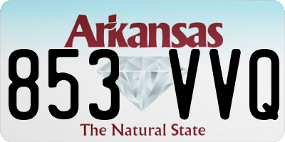 AR license plate 853VVQ