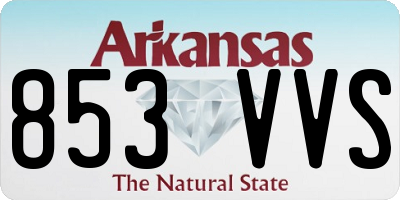 AR license plate 853VVS