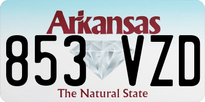AR license plate 853VZD