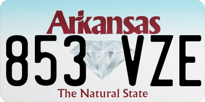 AR license plate 853VZE