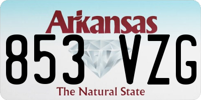 AR license plate 853VZG