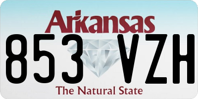 AR license plate 853VZH