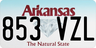 AR license plate 853VZL