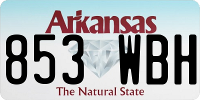 AR license plate 853WBH