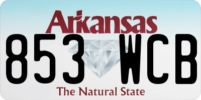 AR license plate 853WCB
