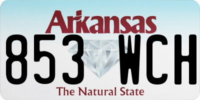 AR license plate 853WCH