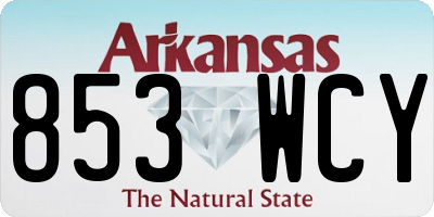 AR license plate 853WCY