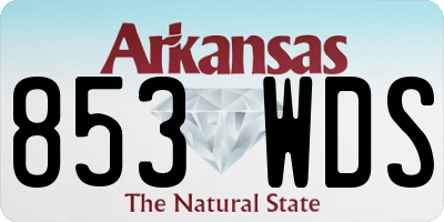 AR license plate 853WDS